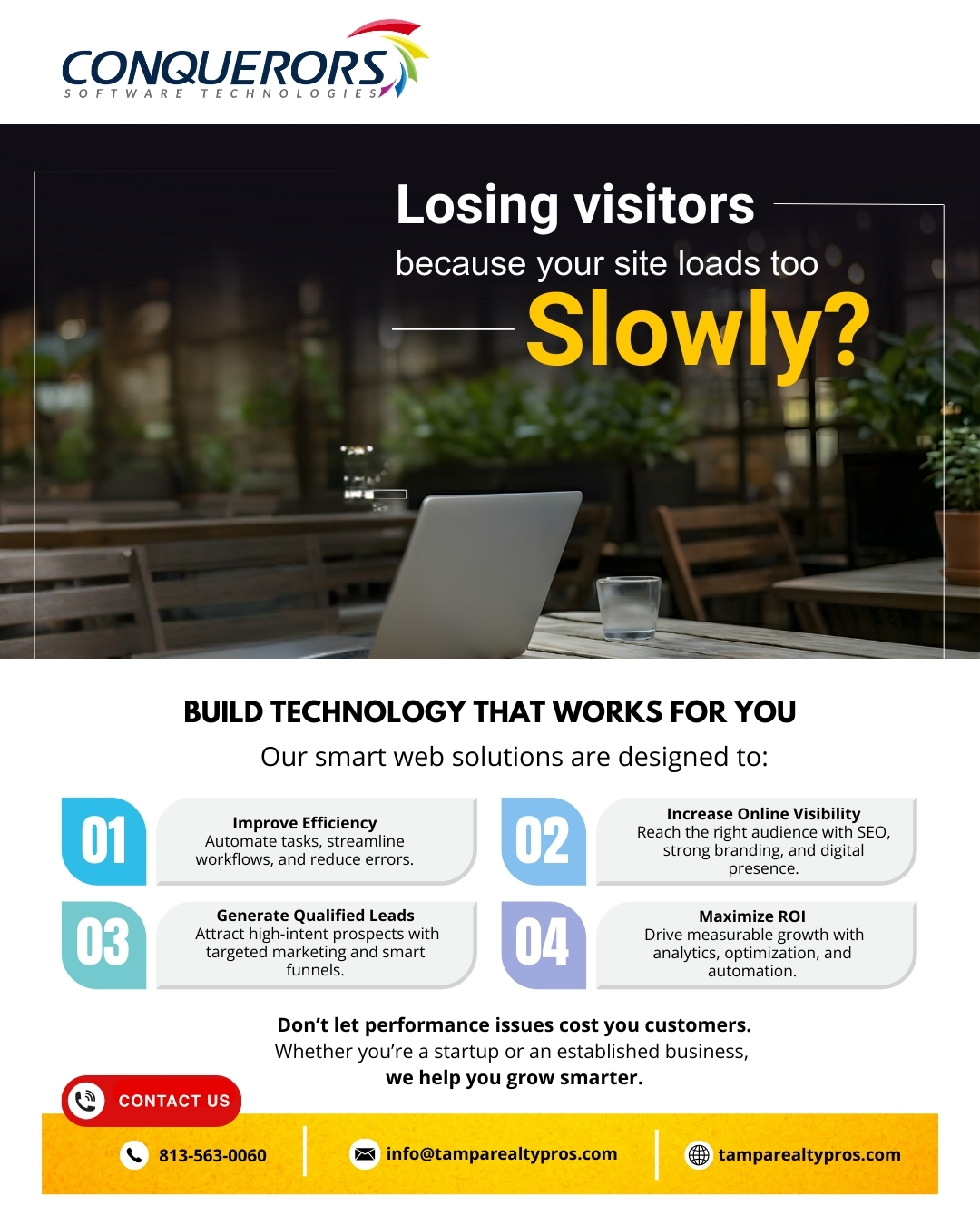 Cornerstone Digital Technologies - Slow Site Performance Flyer