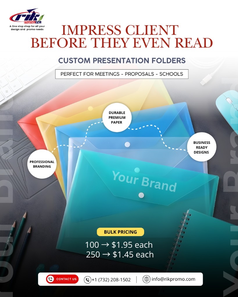 Rik Promo - Custom Presentation Folders